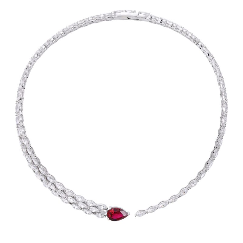 9K Artificial Ruby Necklace