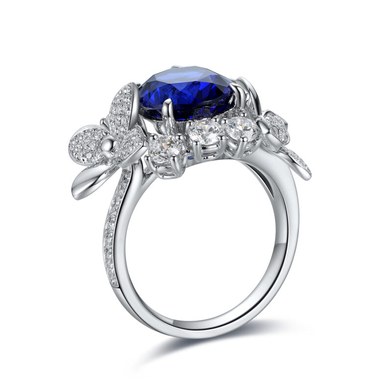 9K Artificial Sapphire Ring