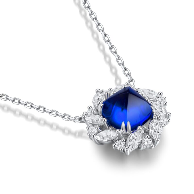 9K Artificial Sapphire Necklace