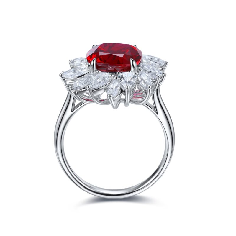 9k artificial red gemstone ring - 图片 3