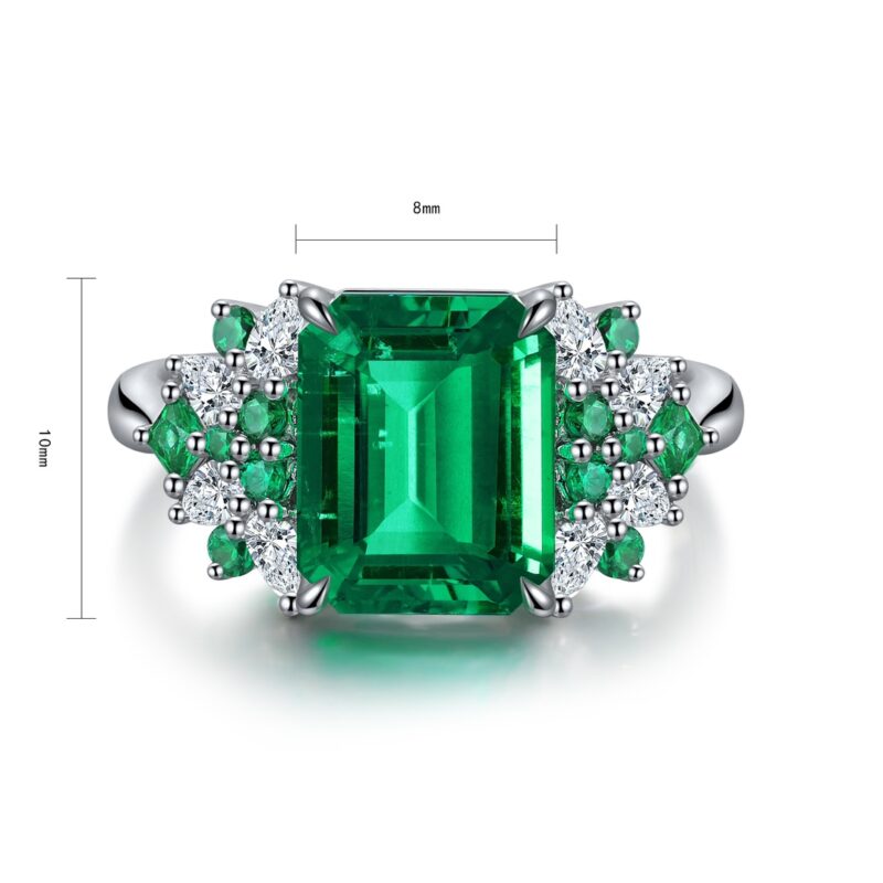 14K Artificial Emerald Ring - 图片 3