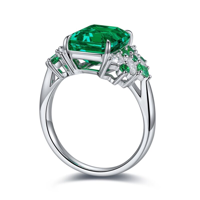 14K Artificial Emerald Ring - 图片 2