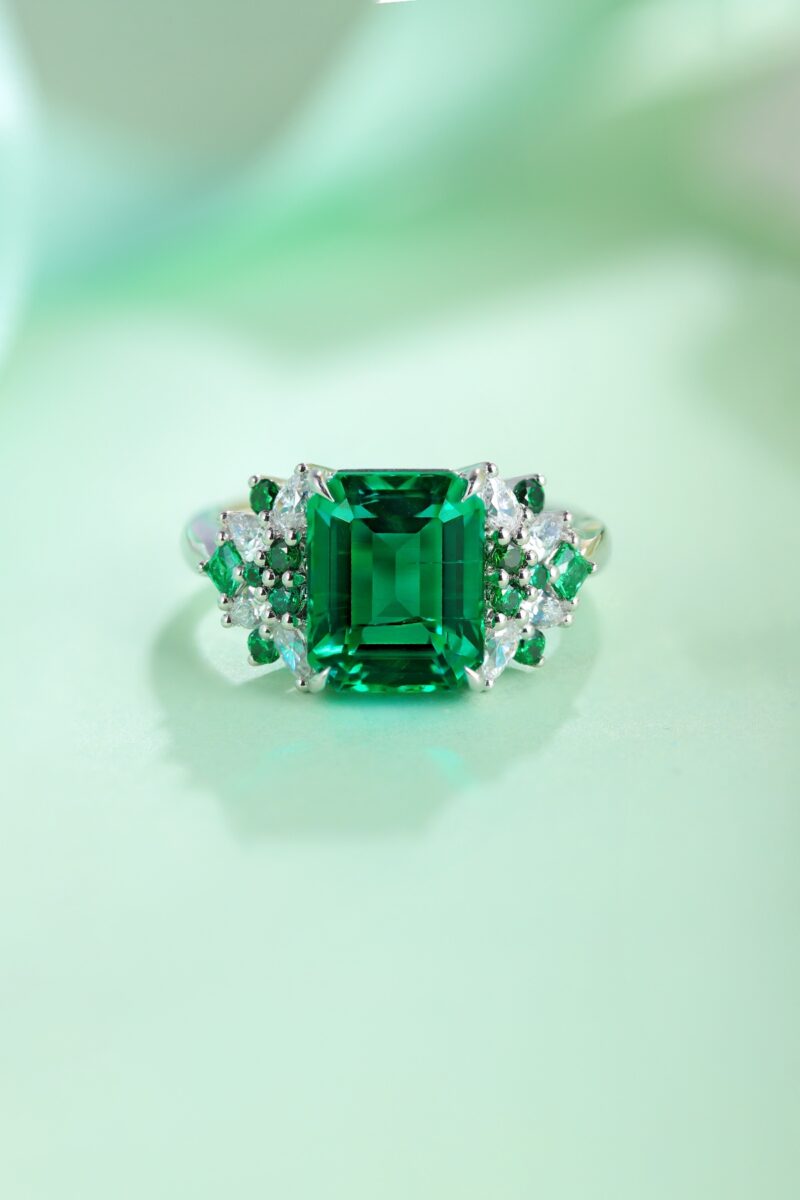 14K Artificial Emerald Ring - 图片 4