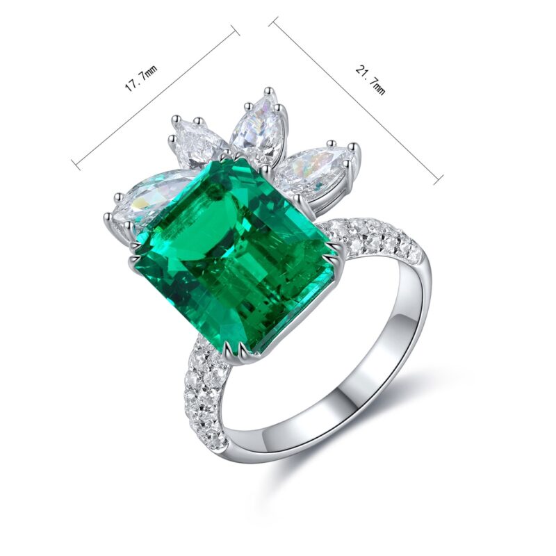 14K Artificial Emerald Ring - 图片 2