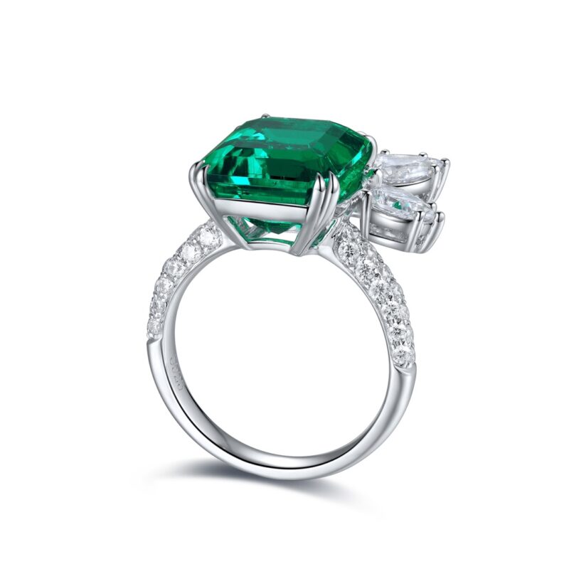 14K Artificial Emerald Ring - 图片 3