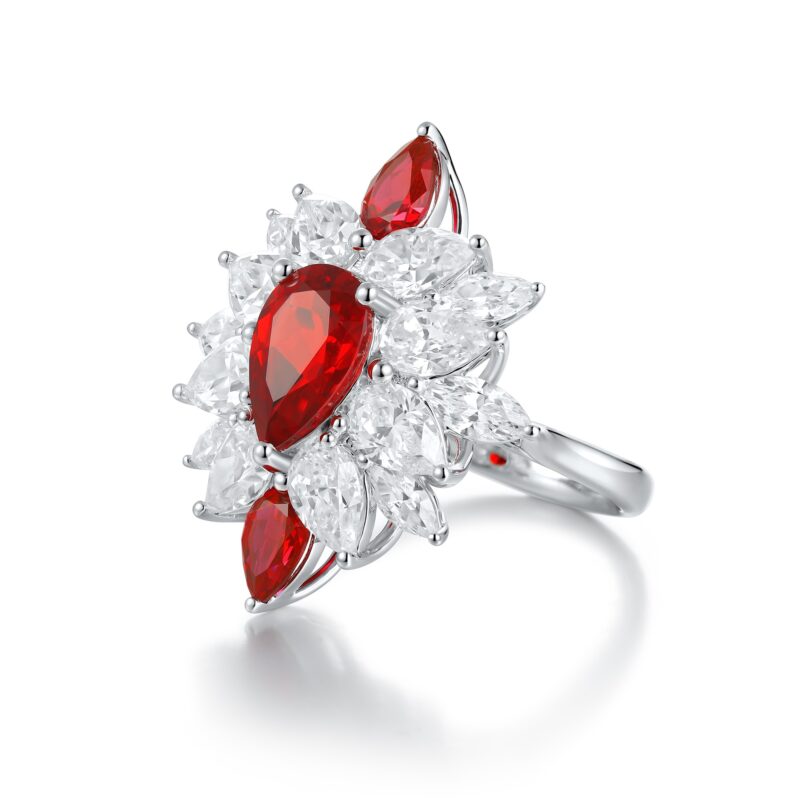 14K Artificial Ruby Ring