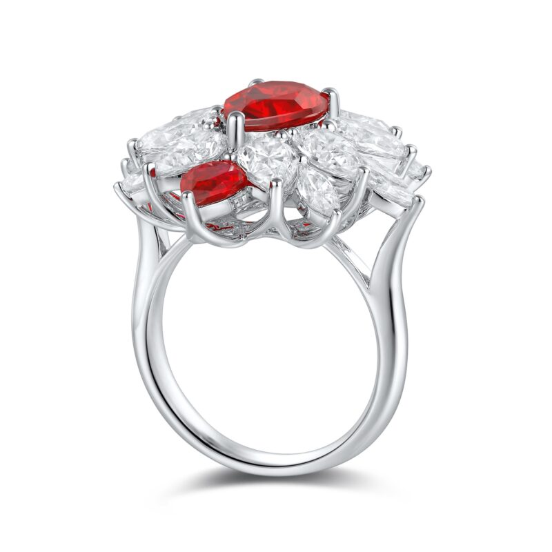 14K Artificial Ruby Ring - 图片 3