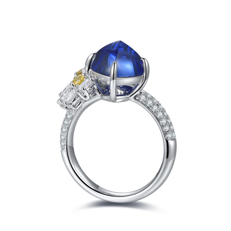 14K Artificial Sapphire Ring - 图片 3