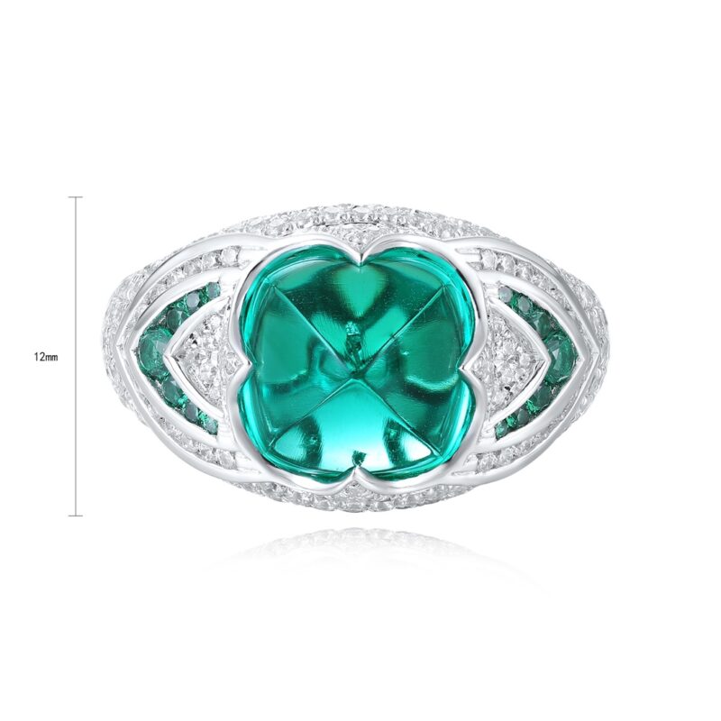 9K Artificial Emerald Ring - 图片 2