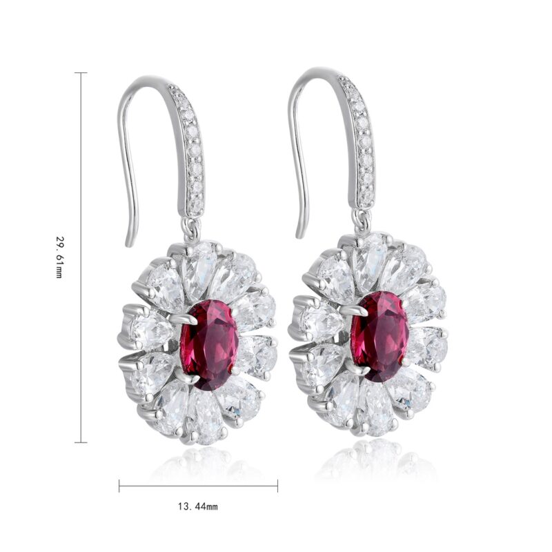 9K Artificial Ruby Earrings