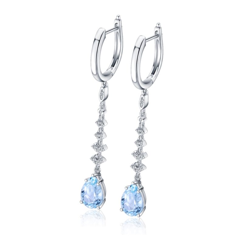 9K Artificial Sapphire Earrings